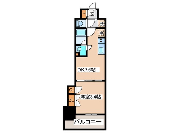 クレストコート渋谷笹塚の物件間取画像